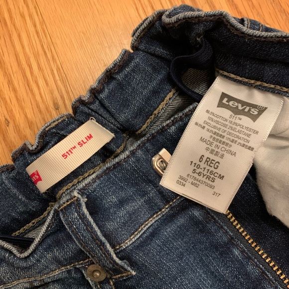 Levi’s Girls 511 Slim Fit Jeans Size 6 regular - Picture 3 of 3